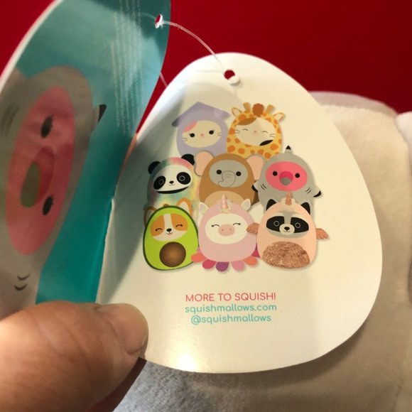NWT SQUISHMALLOW 9" Cookie the Flamingo Dressed up as Gordon the Shark - Picture 5 of 8